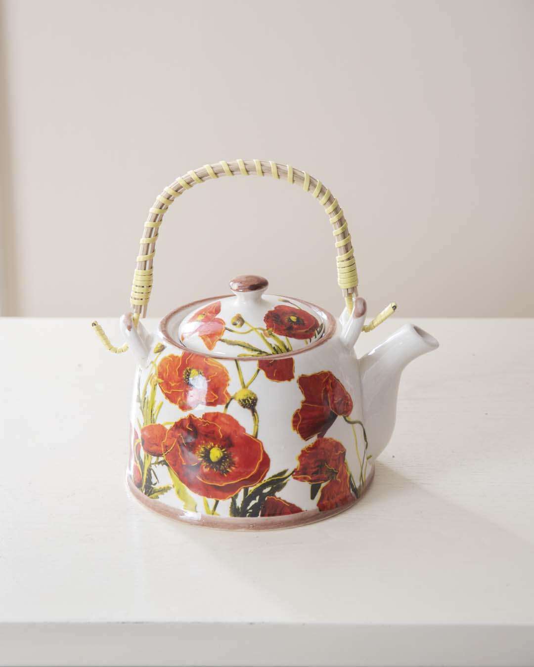 Poppy Ceramic Tea Kettle - The Decor Kart