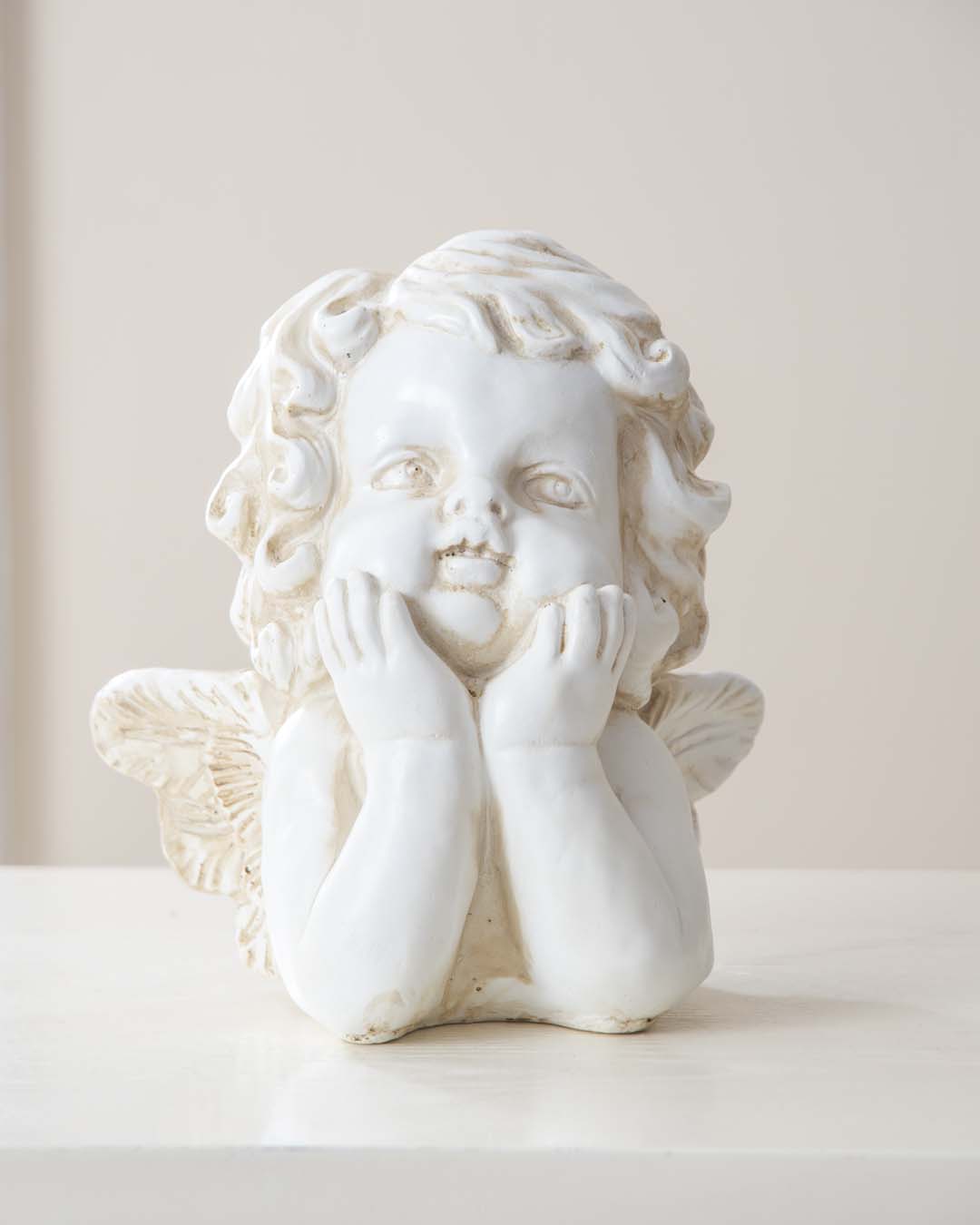 Thinking Angel Cherub Figurine - The Decor Kart