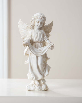 Tied Ribbons Angel Cherub Figurine - The Decor Kart