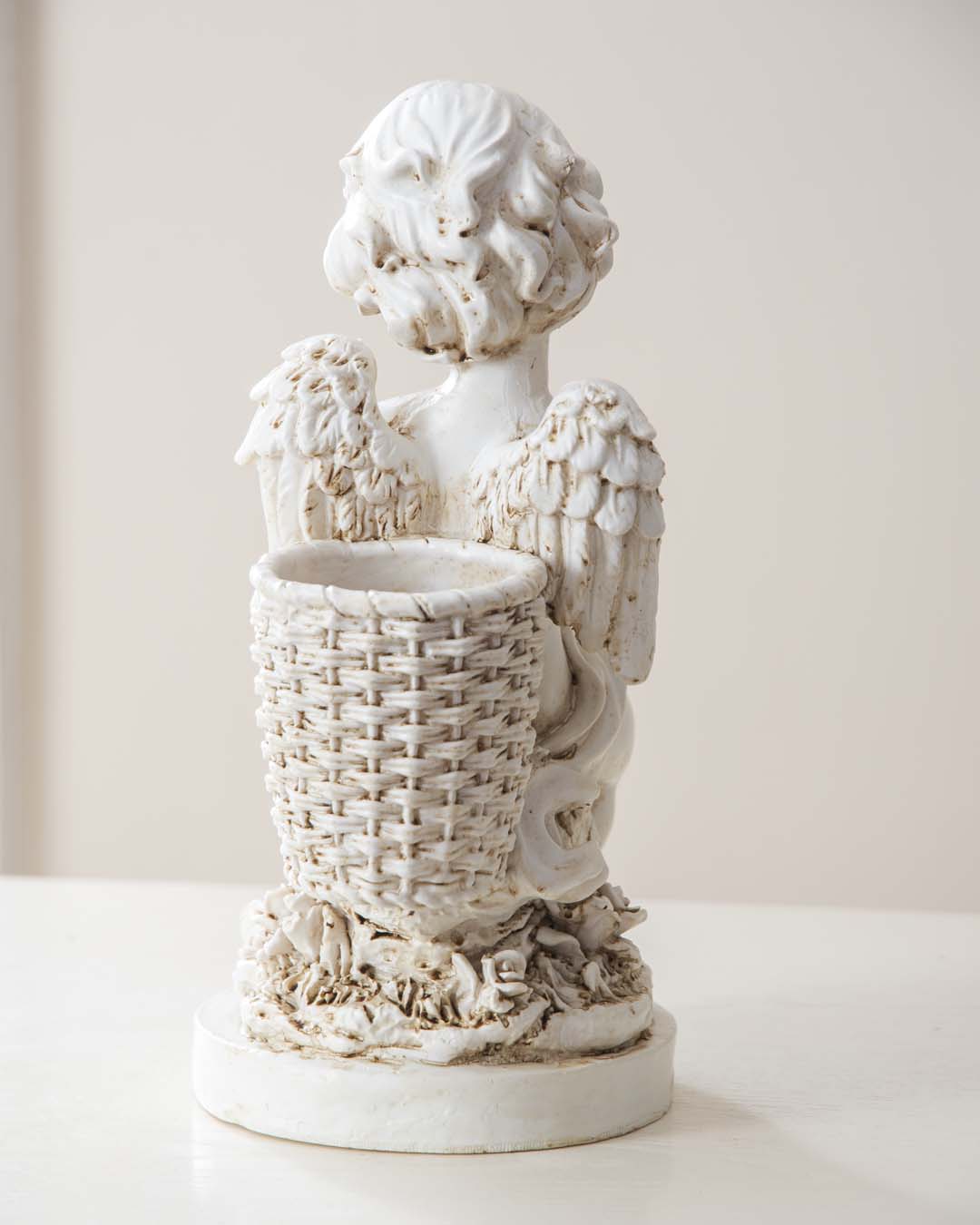 Playing Bird Angel Cherub Figurine - The Decor Kart