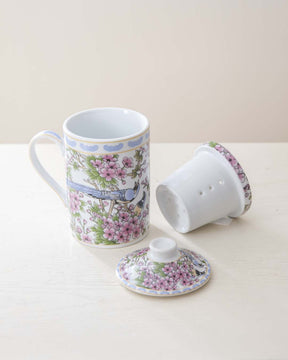 Cherry Blossom Infuser Tea Mug - The Decor Kart