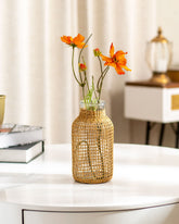 'Crafting Comfort' Macrame Glass Vase - The Decor Kart