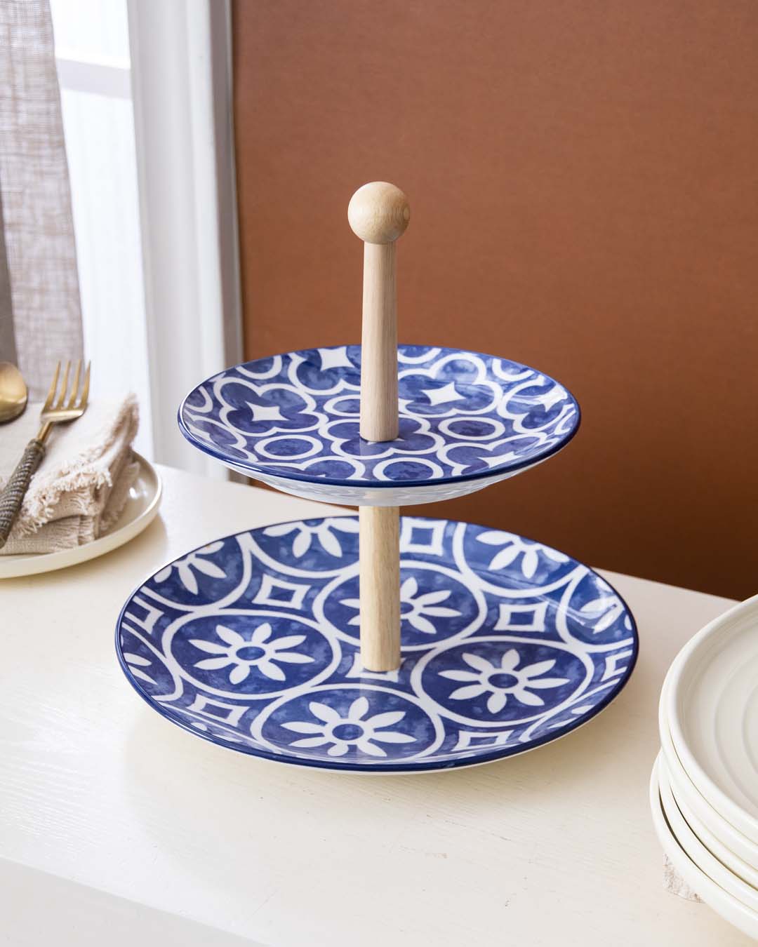 Fractal 2-Tier Cake Stand - The Decor Kart