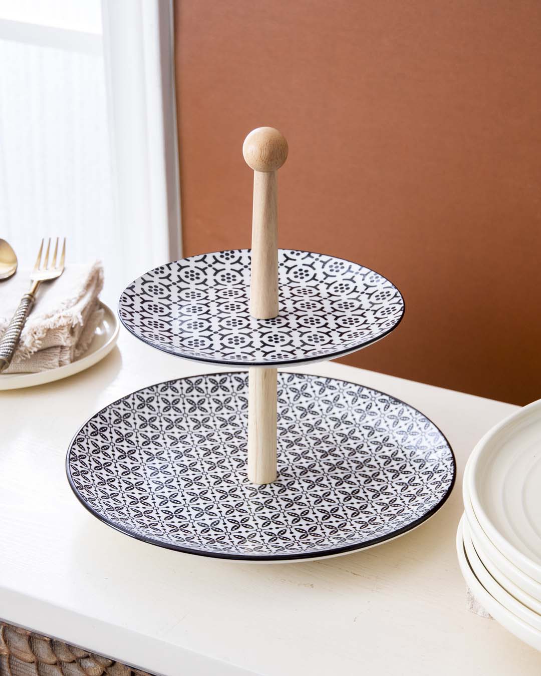 Seamless 2-Tier Cake Stand - The Decor Kart