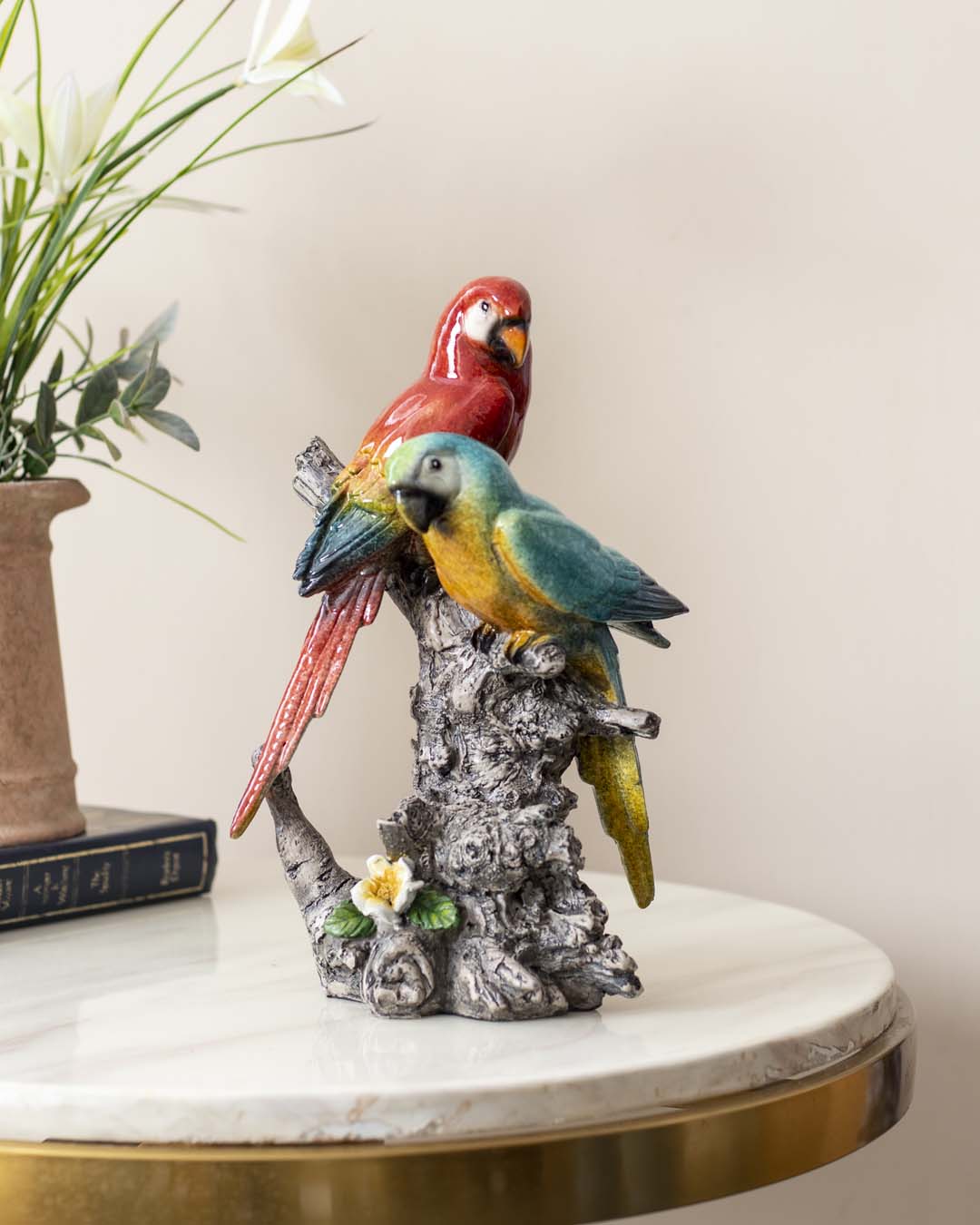 Tropical Birds Tabletop Accent - The Decor Kart