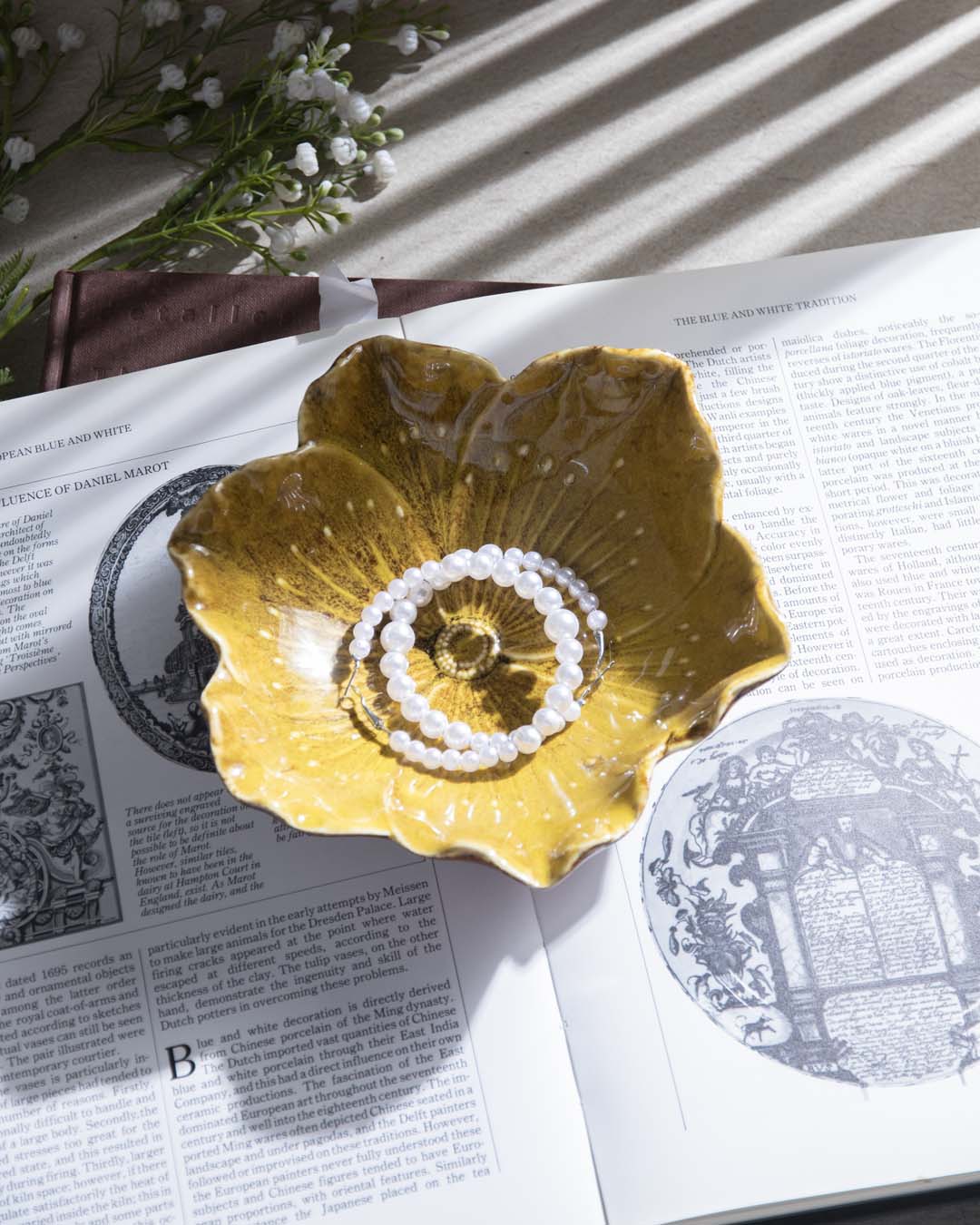 The Flower Ring Dish - Rustic Gold - The Decor Kart