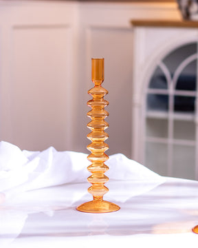 Spring Candle Holder - Orange - The Decor Kart