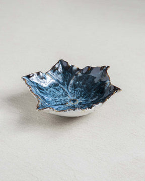 The Flower Ring Dish - Rustic Blue - The Decor Kart