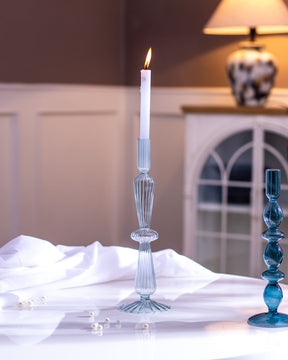 Lilac Glass Candle Holder - The Decor Kart