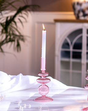 Spring Glass Candle Stand - The Decor Kart