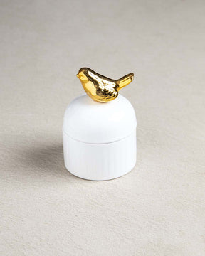 Adorable Bird Trinket Keeper - White - The Decor Kart