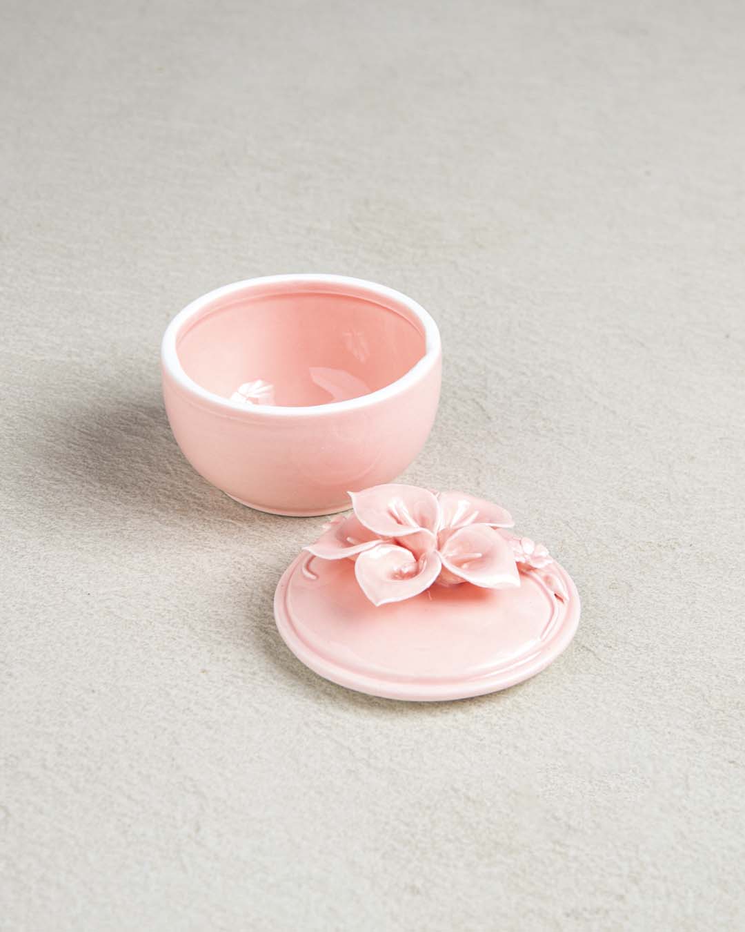 Dainty Floral Trinket Keeper - Pink - The Decor Kart