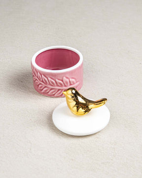 Adorable Bird Trinket Keeper - Pink - The Decor Kart