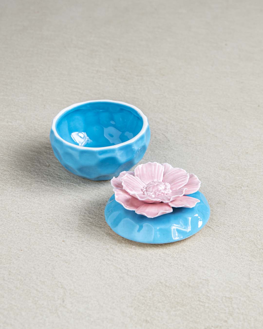 Magnolia Trinket Keeper - Blue - The Decor Kart