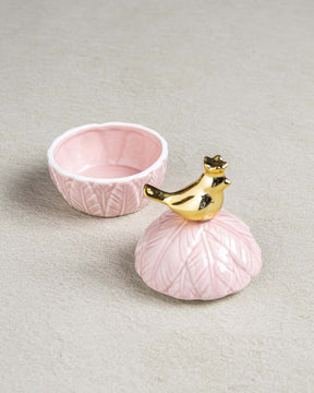 Whimsical Bird Trinket Keeper - Pink - The Decor Kart