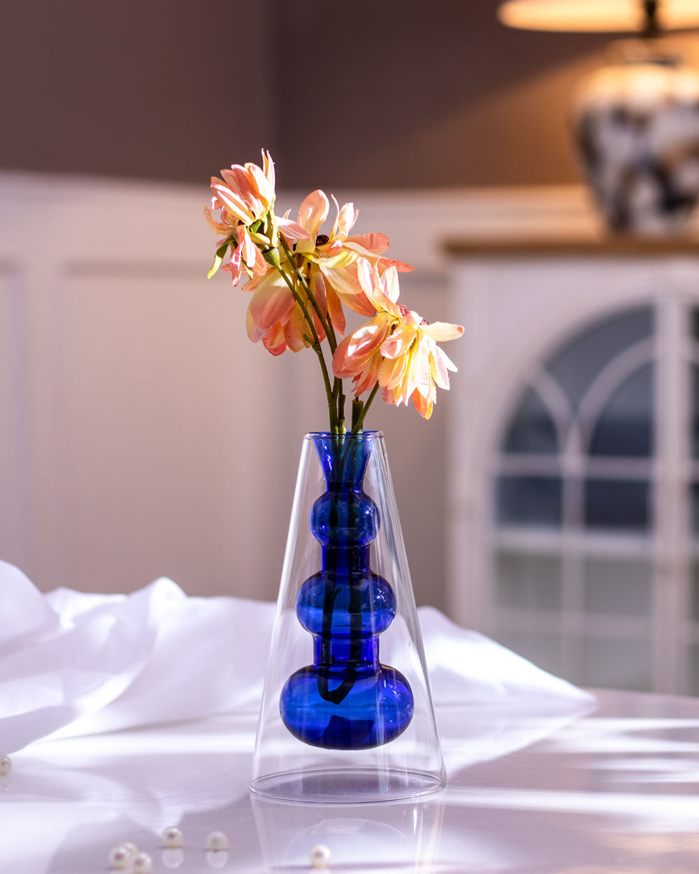 Admiral Double Wall Glass Vase - The Decor Kart