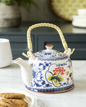 Lotus Pond Ceramic Tea Kettle - The Decor Kart