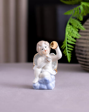 'Angelic Musician' Fine Porcelain Figurine - Set of 2 - The Decor Kart