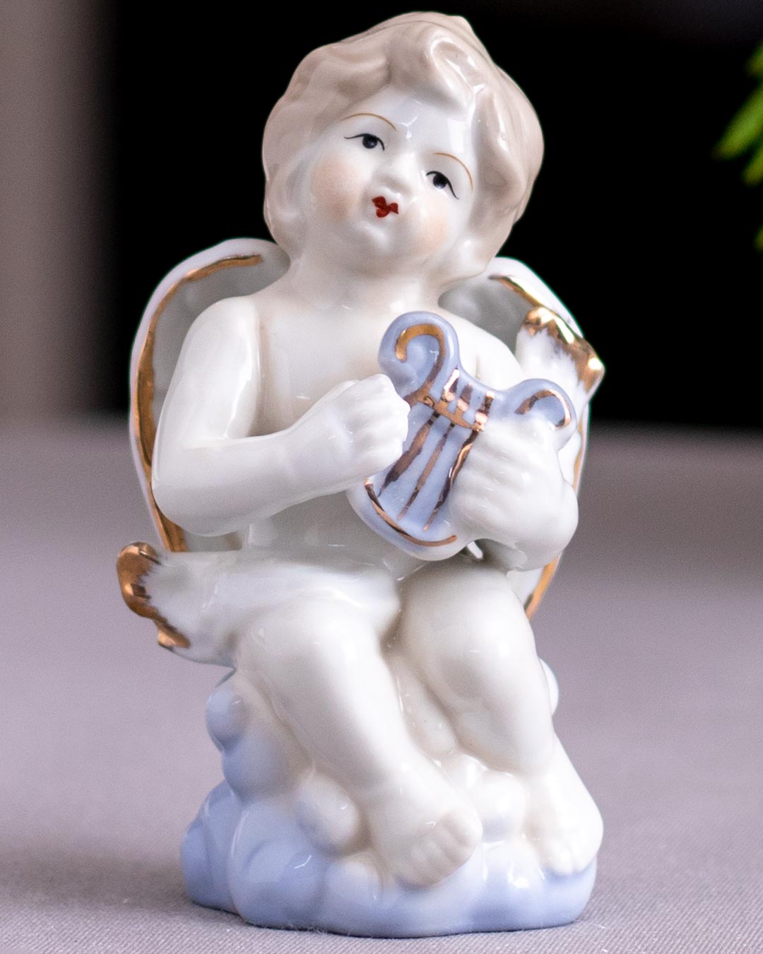 'Angelic Musician' Fine Porcelain Figurine - Set of 2 - The Decor Kart