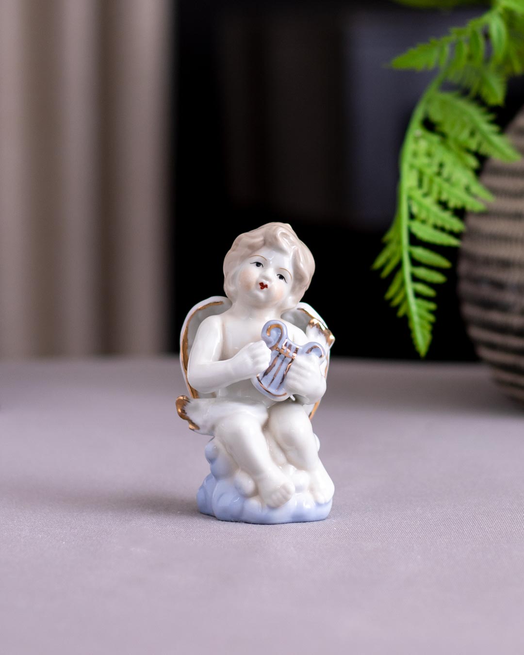 'Angelic Musician' Fine Porcelain Figurine - Set of 2 - The Decor Kart