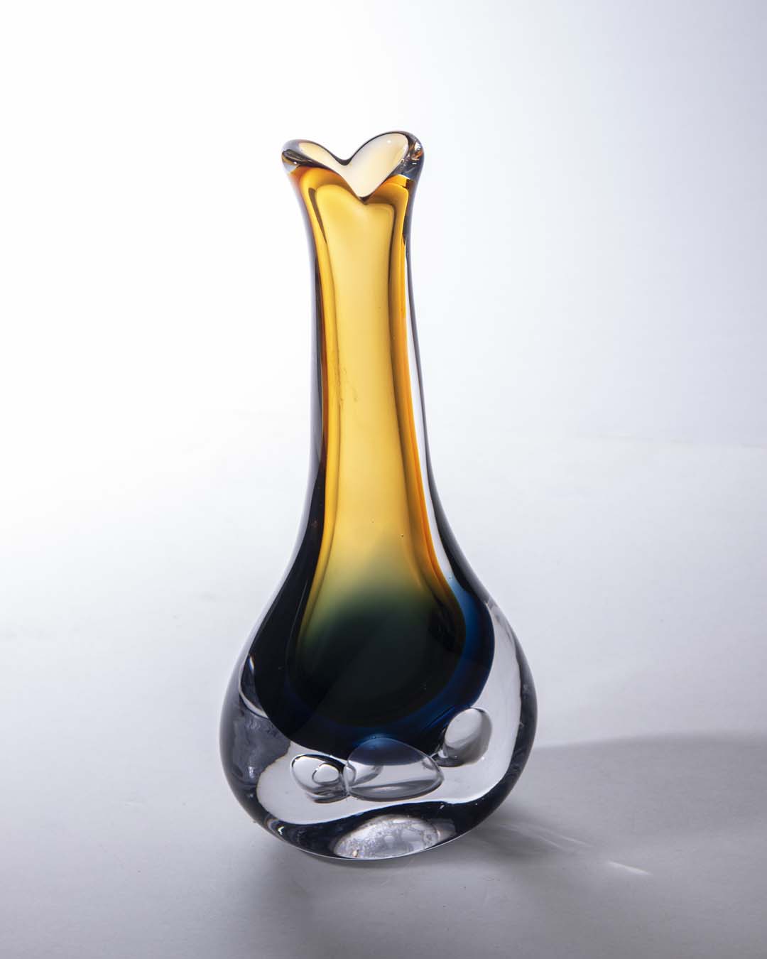 Stretched Neck Glass Vase - Large - The Decor Kart