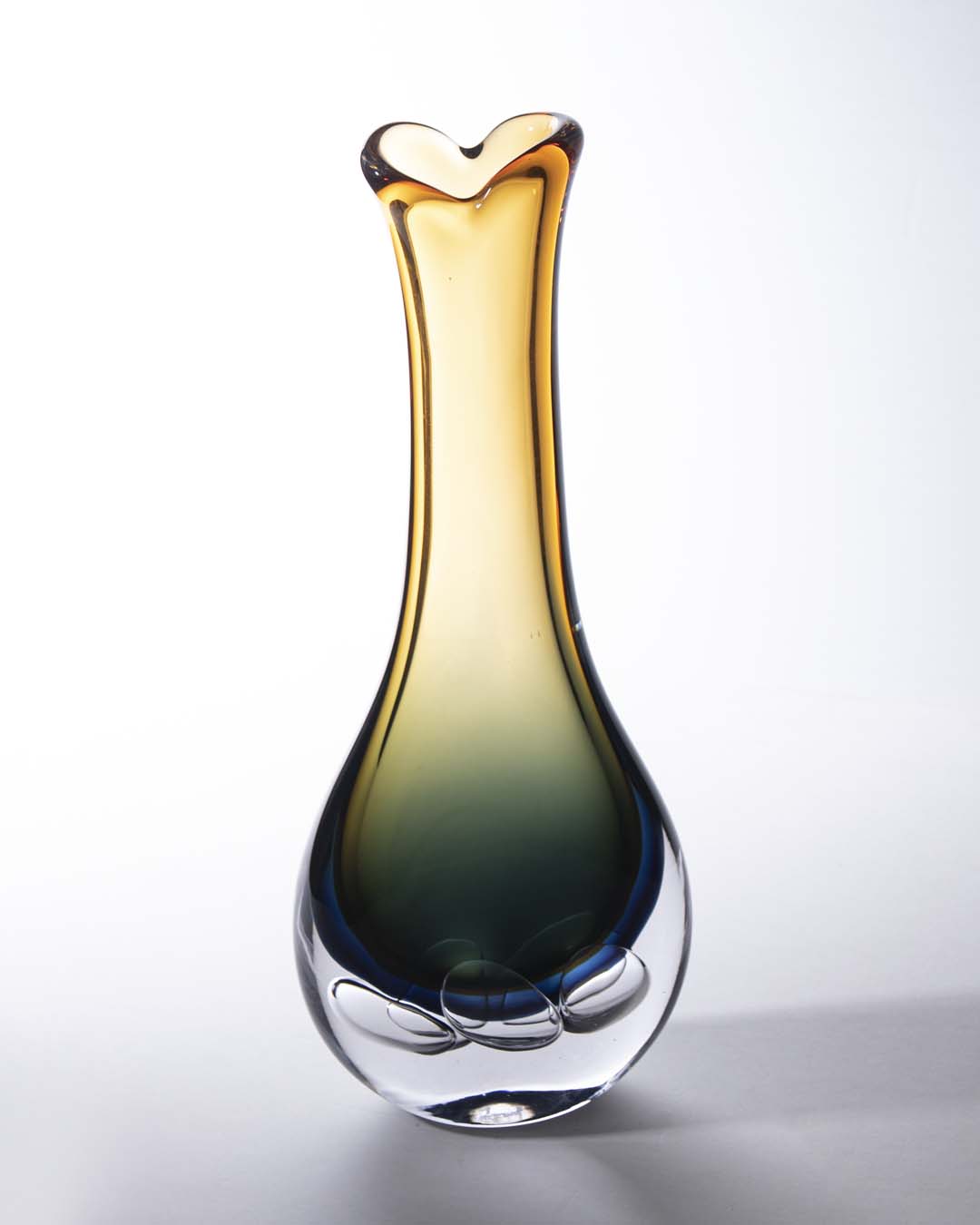 Stretched Neck Glass Vase - Small - The Decor Kart