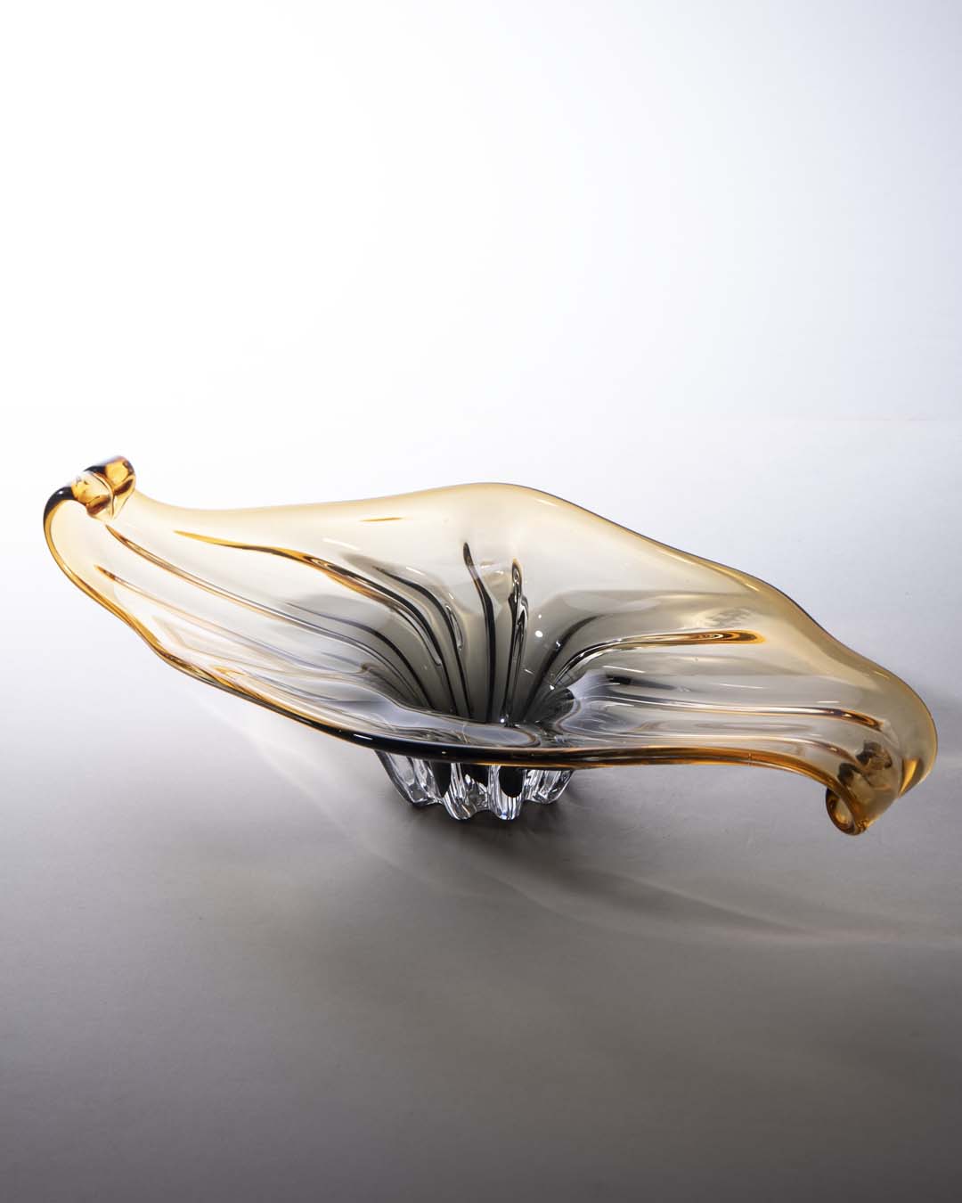 Amber Wave Centrepiece Decorative Bowl - The Decor Kart