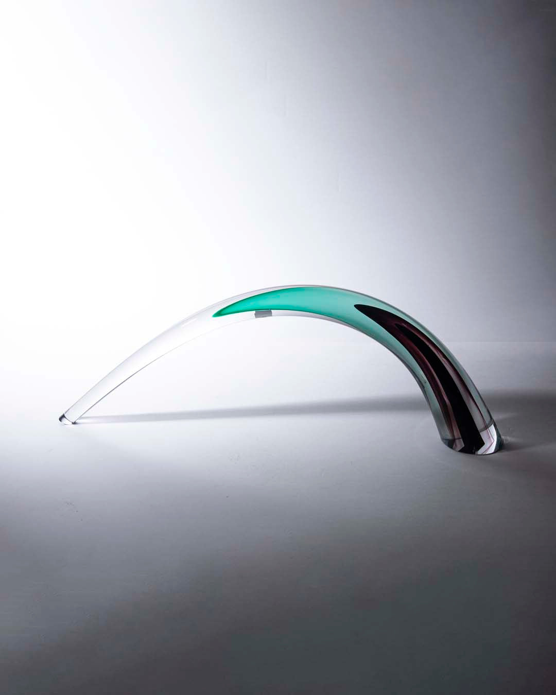 Green Glass Horns Sculpture - Large - The Decor Kart