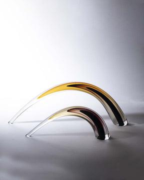 Brown Glass Horns Sculpture - Large - The Decor Kart