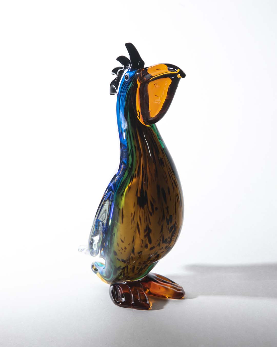 Blue Pelican Glass Figurine - The Decor Kart