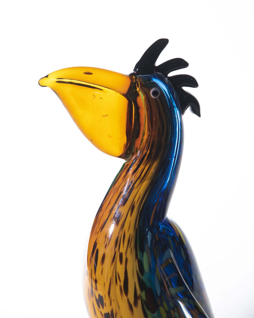 Blue Pelican Glass Figurine - The Decor Kart