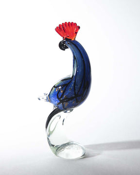 Looking Back Macaw Parrot Glass Figurine - The Decor Kart