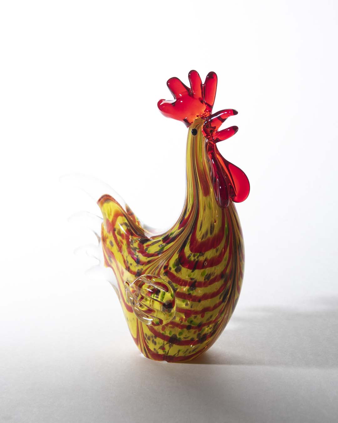 Golden Star Rooster Glass Figurine - The Decor Kart