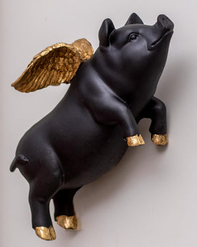 'When Pig's Fly' Wall Mounted Figurine - The Decor Kart