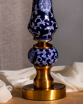 'Chrysanthemum' Ming Pillar Candle Holder - Large - The Decor Kart