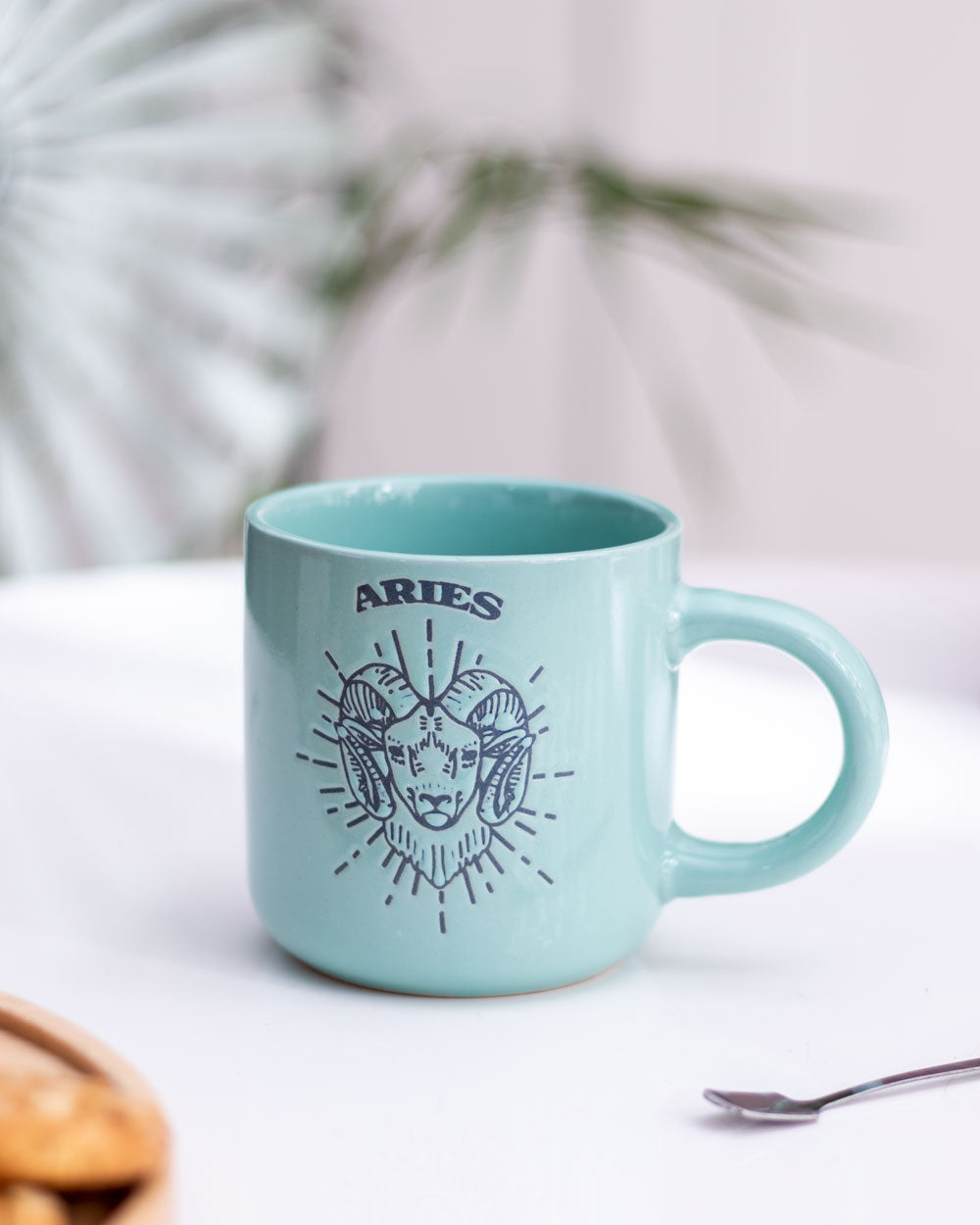 Aries Zodiac Mug - Turquoise