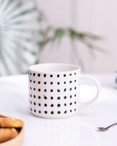 'Polkadots' Coffee Mug - White - The Decor Kart