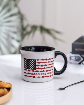 American Fishing Coffee Mug - Black - The Decor Kart