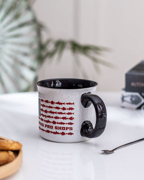 American Fishing Coffee Mug - Black - The Decor Kart