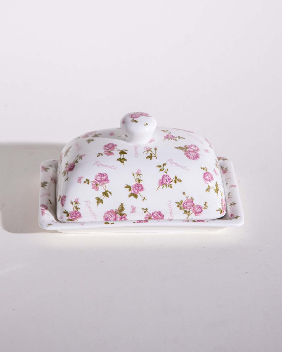 Country Roses Butter Dish - The Decor Kart