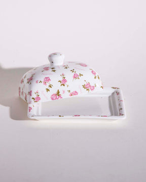 Country Roses Butter Dish - The Decor Kart