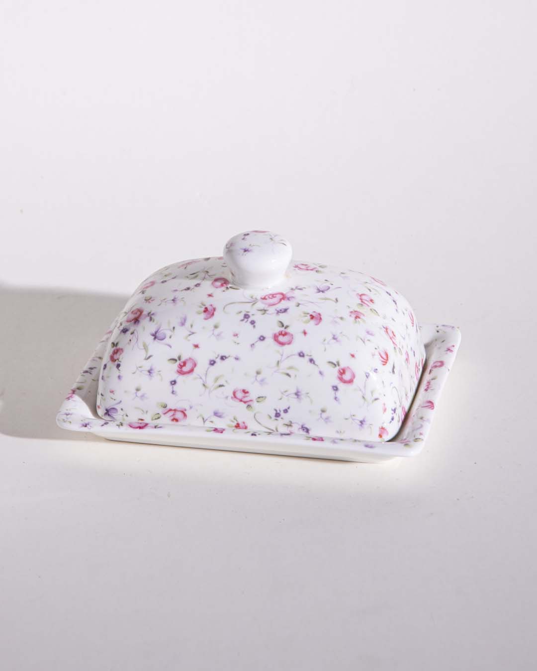 Country Roses Butter Dish - The Decor Kart