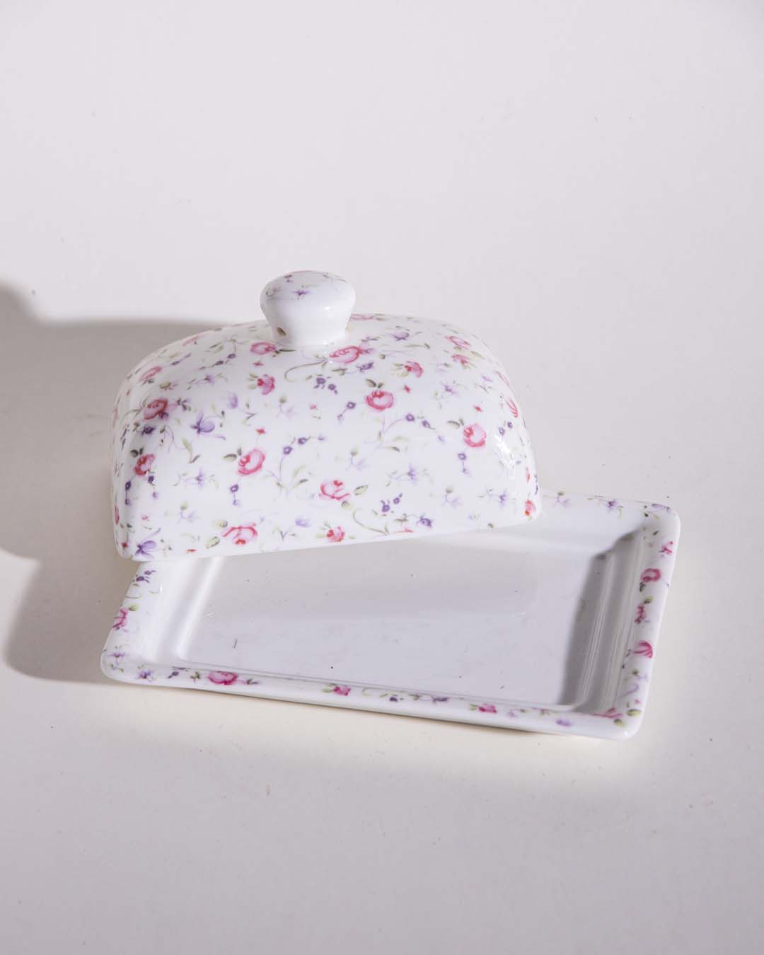 Country Roses Butter Dish - The Decor Kart