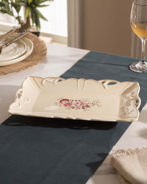 Country Roses Platter - Small - The Decor Kart