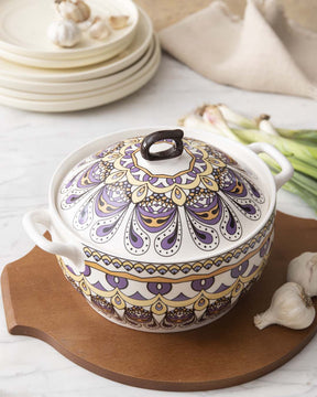 'Tangier' Buffet Casserole with Ceramic Lid - The Decor Kart