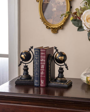 Terrestrial Globe Bookends Set - The Decor Kart