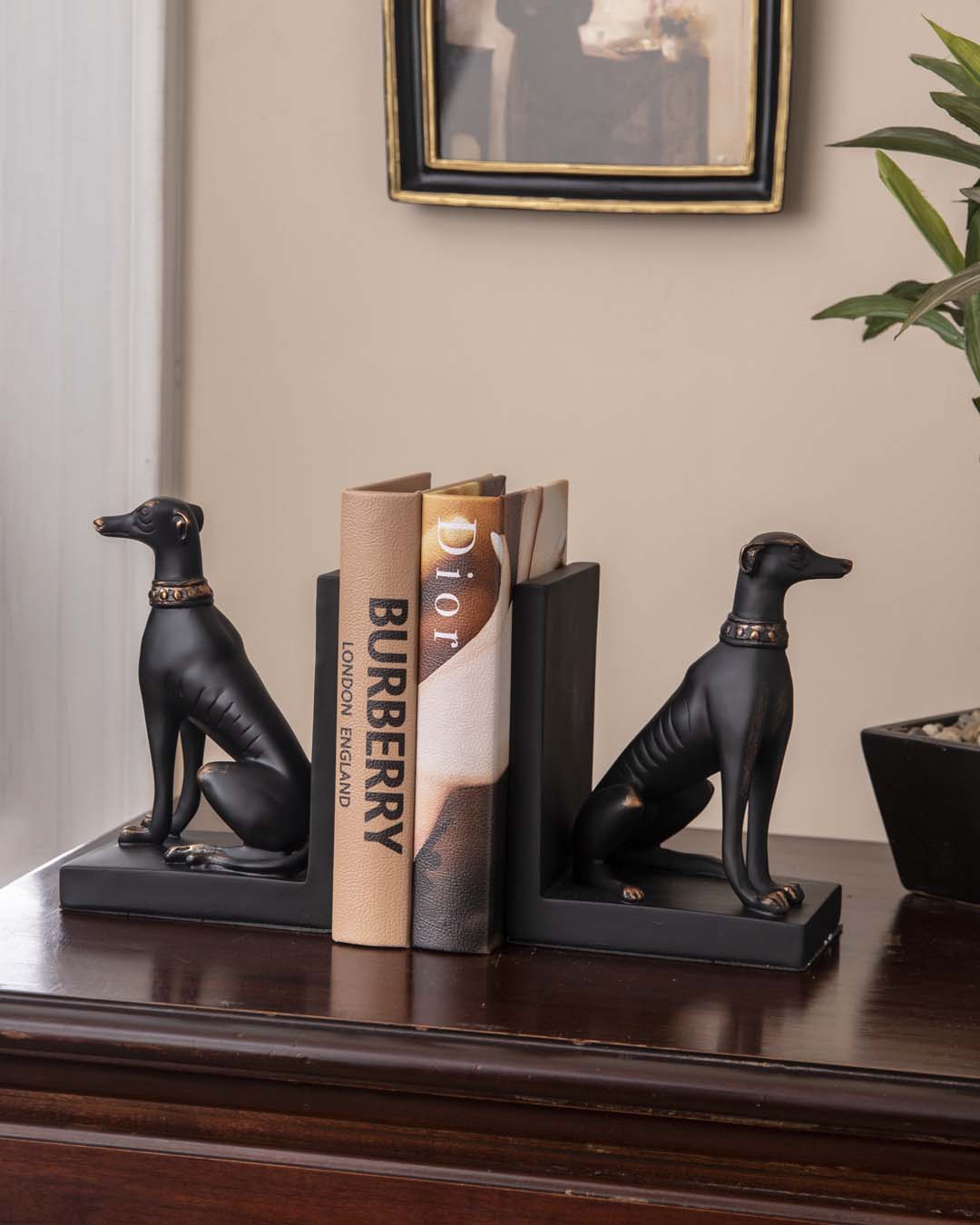 Guard Dog Bookend Set - Black - The Decor Kart