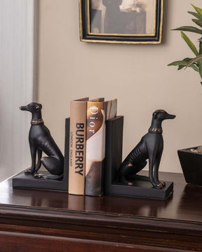 Guard Dog Bookend Set - Black - The Decor Kart