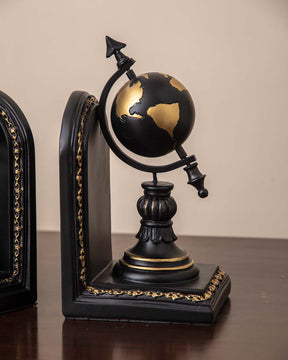 Terrestrial Globe Bookends Set - The Decor Kart