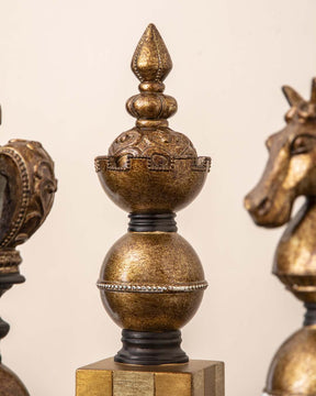 King, Queen & Knight Oversized Chess Pieces - Set of 3 - The Decor Kart